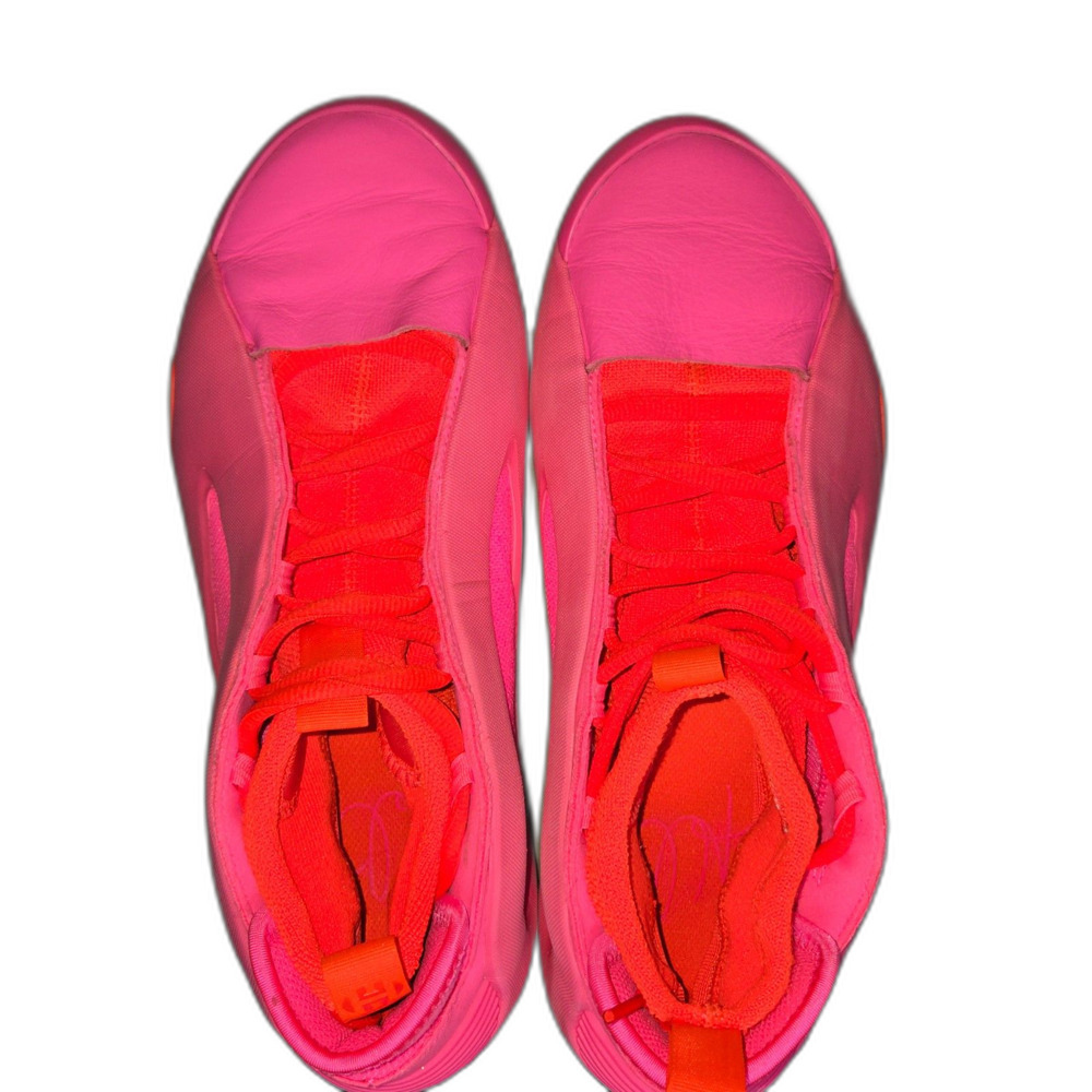Adidas Harden Vol 8 Flamingo Pink Shoes | Men's Size 8.5 | Lucid Pink Solar Red - Picture 9 of 11